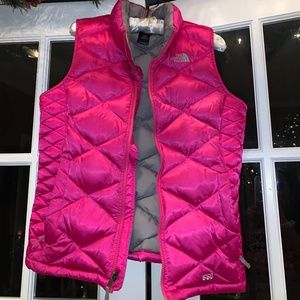 Pink North Face Winter Vest